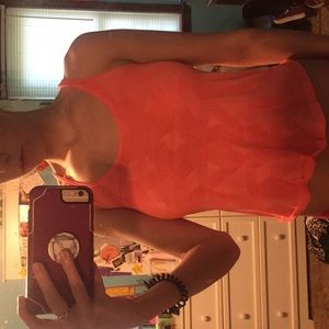 Orange tank top